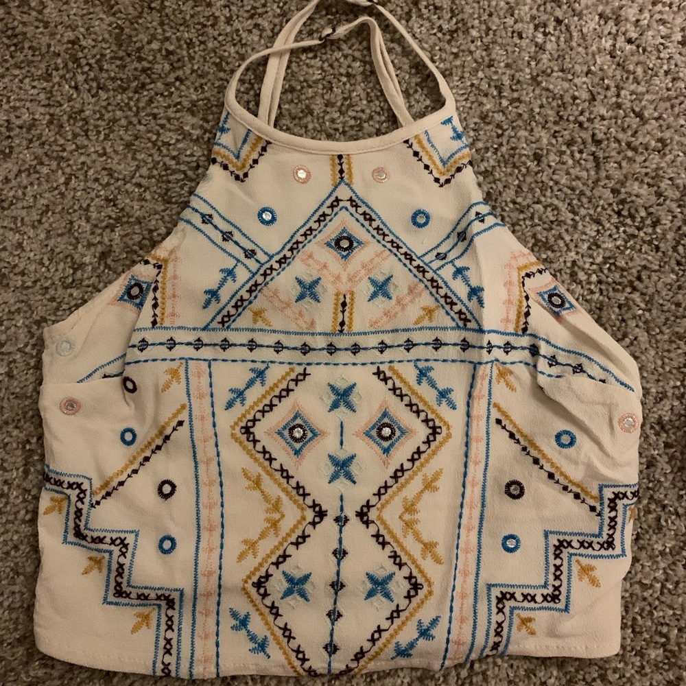 target crop halter top